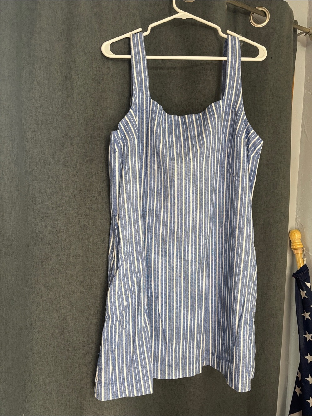 a new day Blue and White Striped V-Neck Top